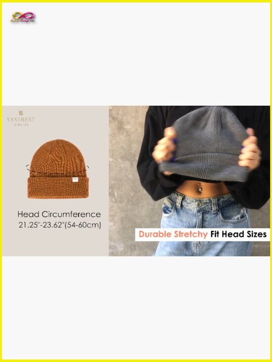 Satin Lined Knit Beanie Winter Hat Warm Cuffed Skull Cap Unisex main image 5